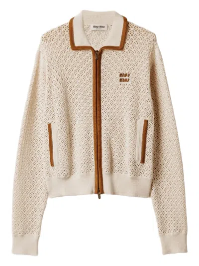 Miu Miu Crochet Workmanship Cardigan