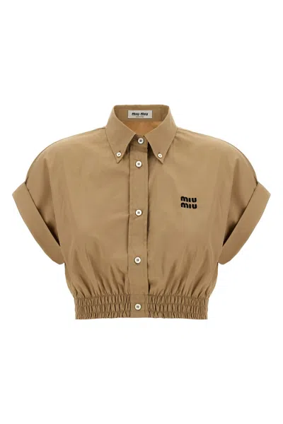 Miu Miu Cropped Shirt