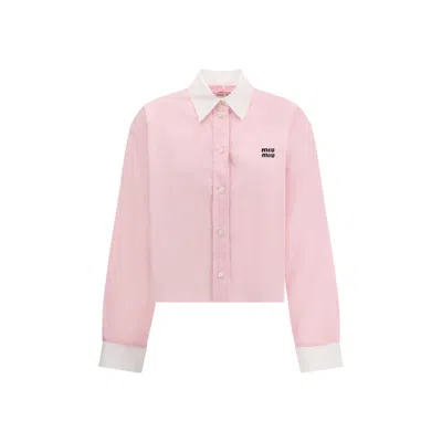 MIU MIU CROPPED SHIRT