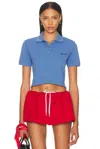 Miu Miu Cotton Polo Cropped Length