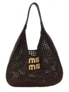 Miu Miu Croquet Shoulder Bag Shoulder Bags Brown