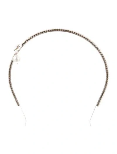 Pre-owned Miu Miu Crystal Embellished Headband