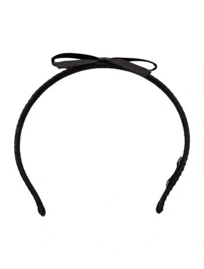 Pre-owned Miu Miu Crystal Embellished Headband In Black