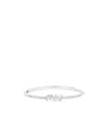 Miu Miu Crystal Sparkle Statement Necklace In White
