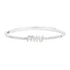 Miu Miu Crystal Sparkle Statement Necklace In Silver