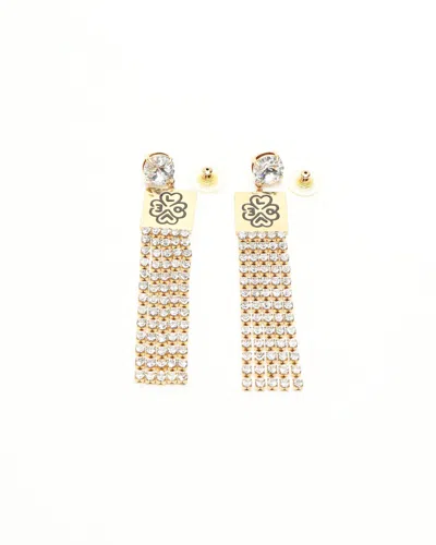 Miu Miu Dangling Rhinestone Earrings