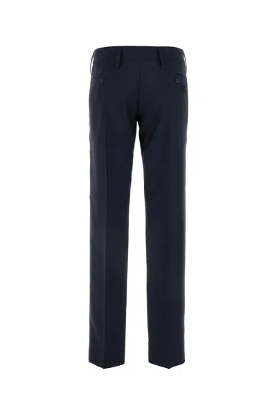 Miu Miu Dark Blue Mohair Blend Pant