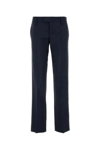 MIU MIU MIU MIU DARK BLUE MOHAIR BLEND PANT