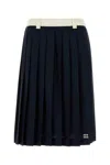 Miu Miu Mohair-wool Blend Pleated Midi Skirt