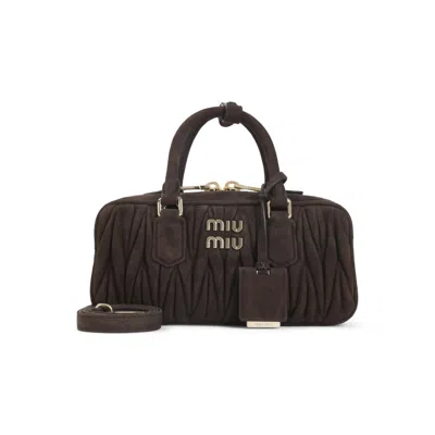 Miu Miu Dark Brown Arcadie Satchel
