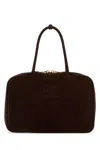 Miu Miu Dark Brown Arcadie Shoulder Bag In Brown