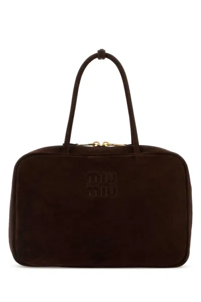 Miu Miu Dark Brown Arcadie Shoulder Bag