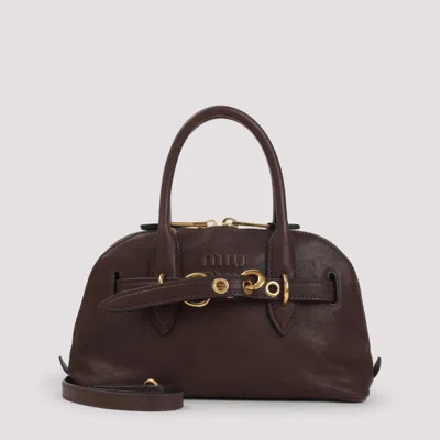 Miu Miu Dark Brown Aventure Handbag