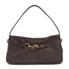 Miu Miu Brown Lamb Leather Aventure Shoulder Bag In Brown