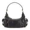 Miu Miu Dark Brown Pocket Shoulder Bag In Brown