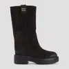 Miu Miu Dark Brown Suede Boots