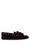 Miu Miu Suede Loafers Featuring Tassel Detail In Brown