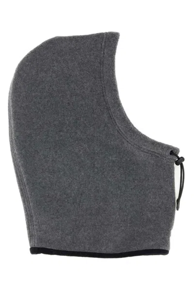 MIU MIU DARK GREY BALACLAVA HAT