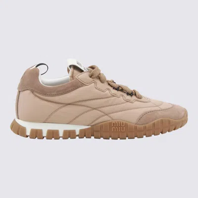 Miu Miu Dark Rose Sneakers In Multi