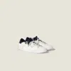 Miu Miu Deco' Leather Sneakers In Multi