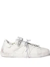 Miu Miu Deco Leather Sneakers In White