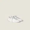 Miu Miu Deco Leather Sneakers In Multi