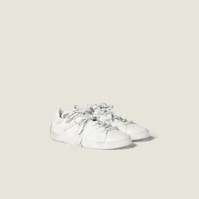 MIU MIU DECO' LEATHER SNEAKERS