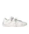 Miu Miu Deco Leather Sneakers In White