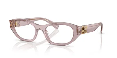 Miu Miu Demo Cat Eye Ladies Eyeglasses Mu 03wv 12w1o1 51 In Orange