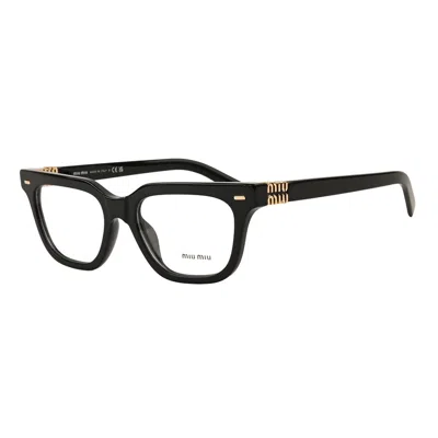 Miu Miu Demo Cat Eye Ladies Eyeglasses Mu 07xv 16k1o1 53 In Black