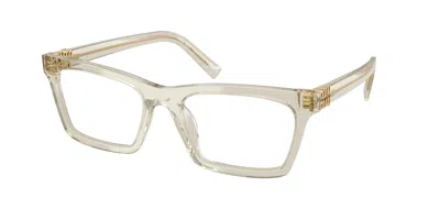 Miu Miu Demo Rectangular Ladies Eyeglasses Mu 04wv 12u1o1 55