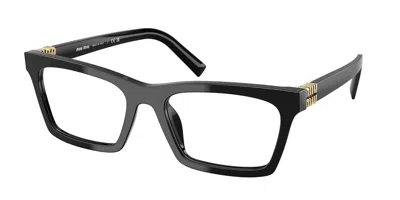 Miu Miu Demo Rectangular Ladies Eyeglasses Mu 04wvf 16k1o1 55