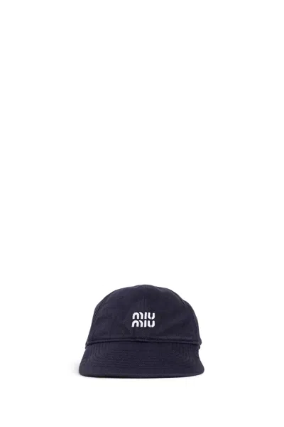 Miu Miu Denim Baseball Cap