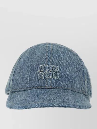 Miu Miu Denim Baseball Cap