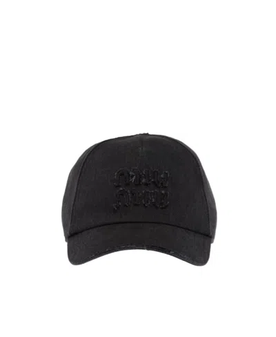 Miu Miu Cappello-l Nd  Female In Black