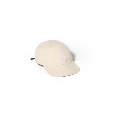 Miu Miu Denim Baseball Cap In Ecru/brandy