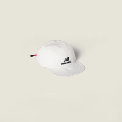 Miu Miu Denim Baseball Cap In Multi
