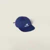 Miu Miu Denim Baseball Cap In Blue