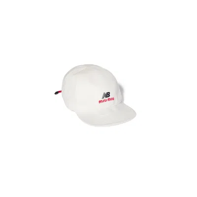 Miu Miu Denim Baseball Cap In Multi