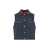 Miu Miu Sleeveless Vest In Blue