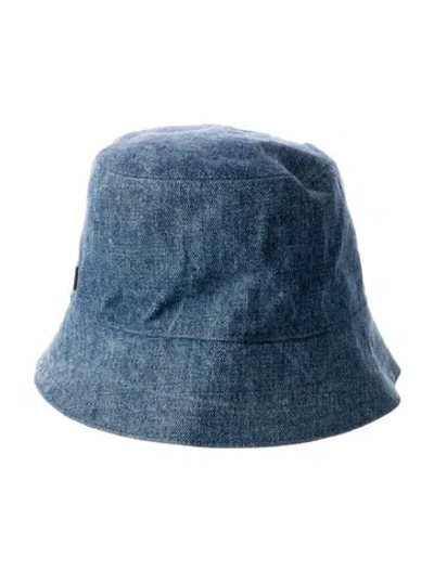 Pre-owned Miu Miu Denim Bucket Hat In Blue