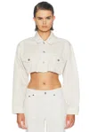 Miu Miu Denim Jacket In White
