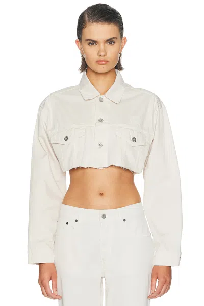 Miu Miu Denim Jacket In White