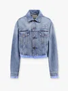 Miu Miu Denim Jacket With Frontal Logo