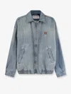 Miu Miu Denim Jacket With  Embroidery In Blue
