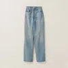 Miu Miu Denim Jeans In Light Blue