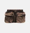 Miu Miu Minirock Aus Denim In Nero