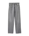 Miu Miu Denim Pants In Gray