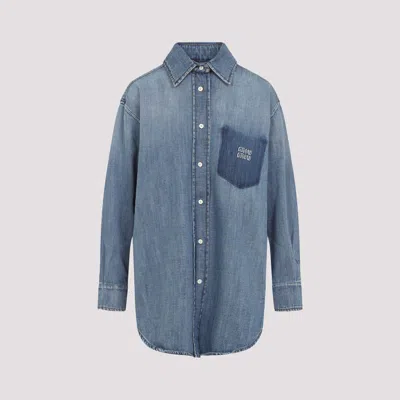 Miu Miu Denim Shirt In Blue