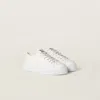 Miu Miu Round Toe Low-top Casual Shoes In Ivory